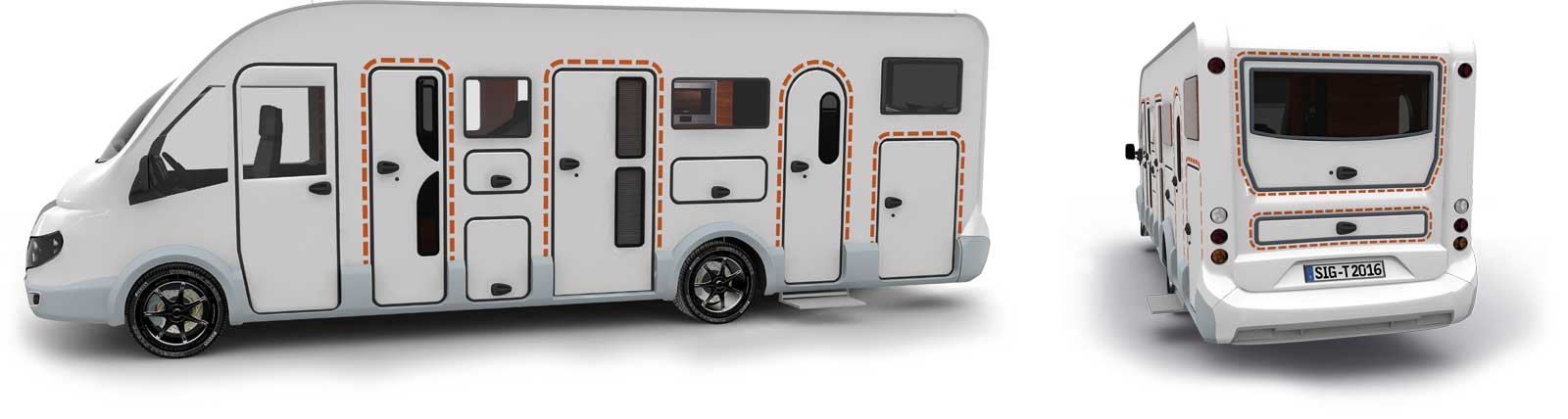 Satisfied tegos customers with Eura Mobil caravans and RVs